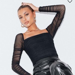 Black Princess Polly Bodysuit